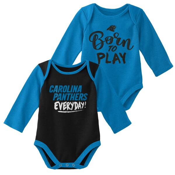 Outerstuff Dětské body Carolina Panthers NFL Born to Play Baby Body Set (2 ks)