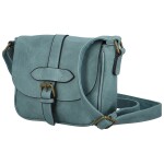 Trendy dámská koženková crossbody kabelka Arlena, džínově modrá