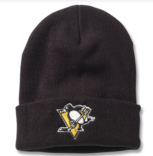 American Needle Pánská zimní čepice Pittsburgh Penguins NHL Cuffed Knit Black