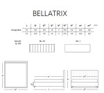 Materasso Čalouněná postel BELLATRIX boxspring ROZMĚR: 2x (100x200) cm - boxspring,šedá