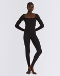 Tričko Organic Basics Everyday Scoop Neck Long Sleeve Tee Black