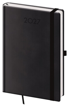Týdenní diář 2027 Helma A5 Print Plus černý