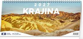 Kalendář 2027 stolní: Krajina - 14denní, 33 x 14,5 cm