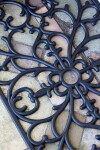 Chic Antique Gumová rohožka Filigree 45 × 75 cm, černá barva