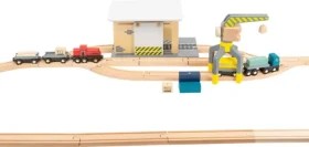 Legler Small foot Nákladní depo s příslušenstvím