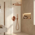 REA - Podomítková sprchová sada Venti Copper + BOX REA-P8712