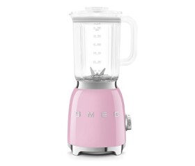 Smeg BLF03PKEU mixér, 800 W, 4 programy, funkce pulse, 18000 RPM, nerezové ostří, Ice crush, 50's Style, růžový