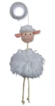 TRIXIE Plyšová hračka ovečka na gumičce bílá / Hračka pro kočky / catnip / 20 cm (G13-45560)