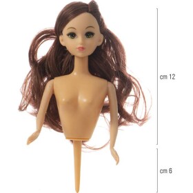 Panenka na dort zápich tmavovláska 12cm - Decora