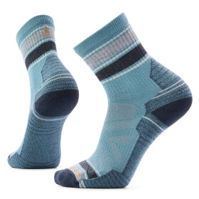 SMARTWOOL Hike Light Cushion Striped Mid Crew Sock, Dusty Teal (vzorek) velikost: L