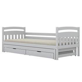 Postel Tosia přistýlka + zásuvky 80x180 bílá