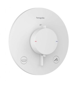 HANSGROHE - Ecostat Comfort S Termostatická baterie pod omítku, pro 2 spotřebiče, matná bílá 33718700