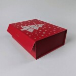 Dortisimo Elegantní dárková krabice červená s magnetem a stuhou (28 x 21 x 9,5 cm)