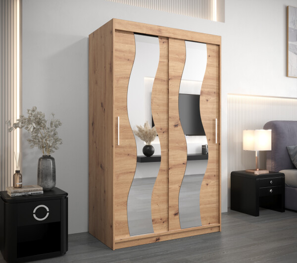Šatní skříň Abi Se Barva korpusu: Dub artisan, Rozměry: 120 cm, Dveře: Dub artisan