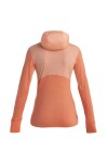 ICEBREAKER Wmns Merino 200 Realfleece™ Descender LS Zip Hoodie, Glow/Tang/Cb (vzorek) velikost: S