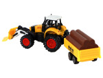 Mamido Traktor s přívěsem na dřevo žlutý