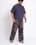 Carhartt WIP Osborn Cargo Pant Camo Feather Tree, Black rinsed S