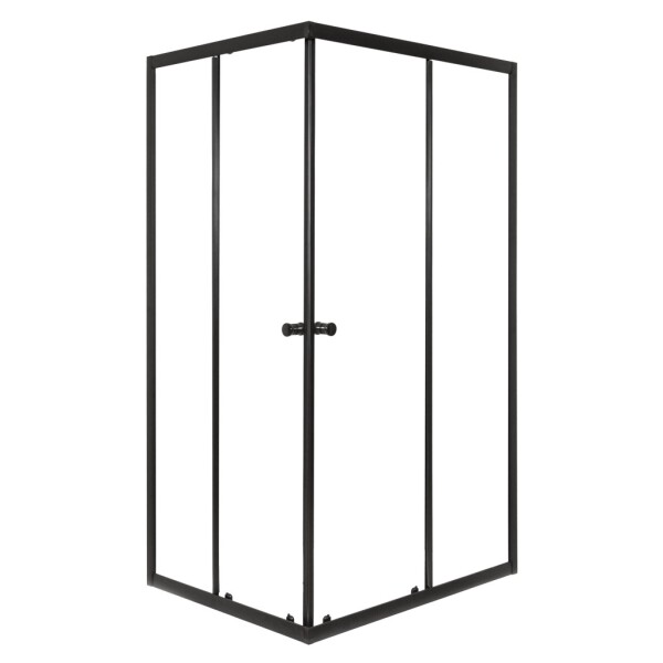 KERRA - Sprchový kout Olga černá SQ 90x80(bez vaničky) 5907548125897