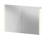 DURAVIT - Ketho.2 Zrcadlová skříňka s LED osvětlením, 70x100x16 cm, 2 dvířka K27137000001000