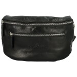 Módní dámská kožená kabelko-ledvinka GW Galatea, černá