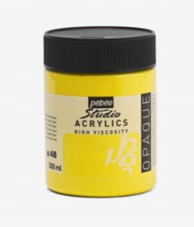 Pébéo Studio Acrylic 500 ml žlutá základní 48