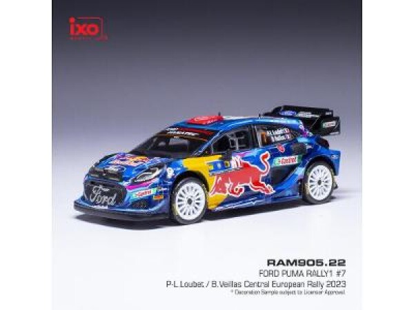 Ford Puma Rally1 - Central European Rally 2023 #7 Loubet 1:43 IXO