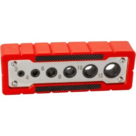 EXTOL PREMIUM 8801920 Vrtací vodící šablona, 2-4-6-8-10-12mm