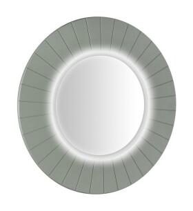SAPHO - LUMIRO STRIP kulaté zrcadlo s LED osvětlením v rámu ø 75cm, verde LR750-4444S