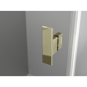 MEXEN/S - Mist H T sprchový kout dveře křídlové pravá 115 x 70, transparent, zlato 8A5T-115-070-50-00-P