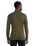 Pánské merino tričko s dlouhým rukávem ICEBREAKER Mens 200 Oasis LS Half Zip, Loden velikost: XL