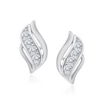 LUNICA Stříbrné náušnice se zirkony 0094 Ag 925; ≤1,2 g.