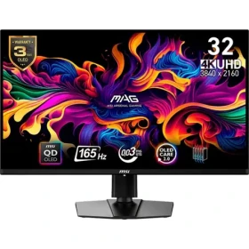 31.5" MSI MAG 321UPDE QD-OLED černá / 3840 x 2160 / QD-OLED / 16:9 / 0.03ms / 1500000:1 / 250cd-m2 / HDMI + DP + USB-C / (9S6-3DD39T-025)