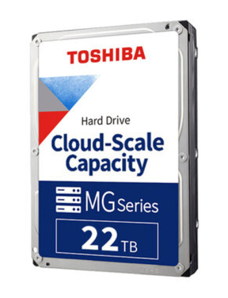 Toshiba Enterprise Capacity MG10 22TB 512e / HDD / 3.5" / SATA 6Gbits / 512MB cache / 7 200 rpm / Interní / 5y (MG10AFA22TE)