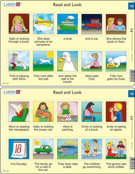 Učební puzzle MIDI - Angličtina-krátký text RA8/10 dílků(2 druhy) - Lego Smartlife