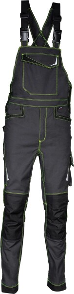 Pracovní kalhoty COFRA VISEU s laclem Barva: Antracit/ Černá, Velikost: 64 (V484_0_04_64)