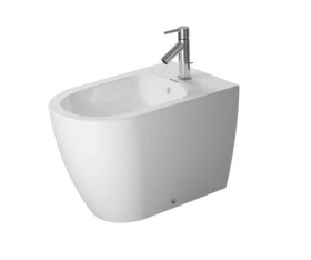 DURAVIT - ME by Starck Stojící bidet 370x600 mm, otvor pro baterii, WonderGliss, matná bílá 22891032001