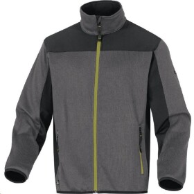 Deltaplus Bunda BEAVER pletená softshellová zip krytý lištou šedo-zelená S - šedo-zelená