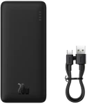 Baseus Airpow 30000mAh černá / Powerbanka / 20W / USB-A / USB-C (PPQD090101)