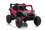 Mamido Elektrické autíčko Buggy Madman růžové | UTV-MX 4x4 | EVA kola | 12V 10Ah | EKO kůže