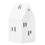 Räder Porcelánový svícen domeček Gable Roof, bílá barva, porcelán