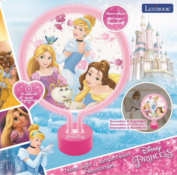 Lexibook neonové dekorativní světlo Disney princezny - Alltoys Lexibook