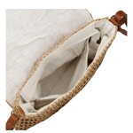 Dámská pletená crossbody kabelka Olive Boho, tmavě béžová