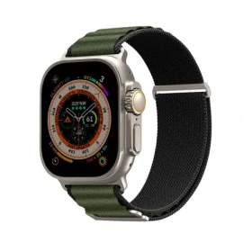 SKINARMA KOBU řemínek pro Apple Watch Ultra 49 mm Apple Watch 45/44/42 mm olivová (8886461243031)
