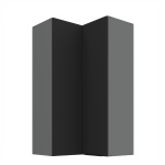 Horní rohová skříňka Aria ANT 60x60 GN-108 2F (90°) Barva korpusu: Antracit, Barva dvířek: TA - Sandgrau AFM