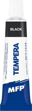 Temperové barvy 12ml černá