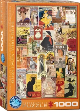 EUROGRAPHICS Puzzle Vintage plakáty z opery a divadla