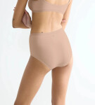 Dámské kalhotky GO Daily Cotton Highwaist 3P - BROWN - béžové 00LZ - SLOGGI BROWN XL