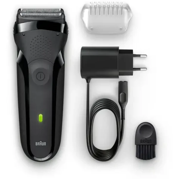 Braun Series 3 301s / planžetový holicí strojek / 30 min provoz / černá (4210201163817)