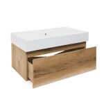 Koupelnová skříňka s umyvadlem SAT B-Way 79x30x45 cm dub BWAY80OAKU2 BWAY80OAKU2