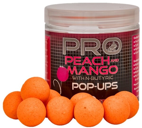 Starbaits Plovoucí boilies Pop Up Pro Peach & Mango 50g - 16mm,Starbaits Plovoucí boilies Pop Up Pro Peach & Mango 50g - 16mm